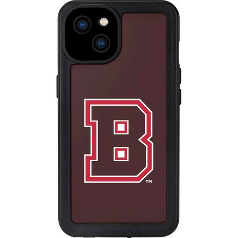 Brown University B Logo iPhone 15 Plus Waterproof Case